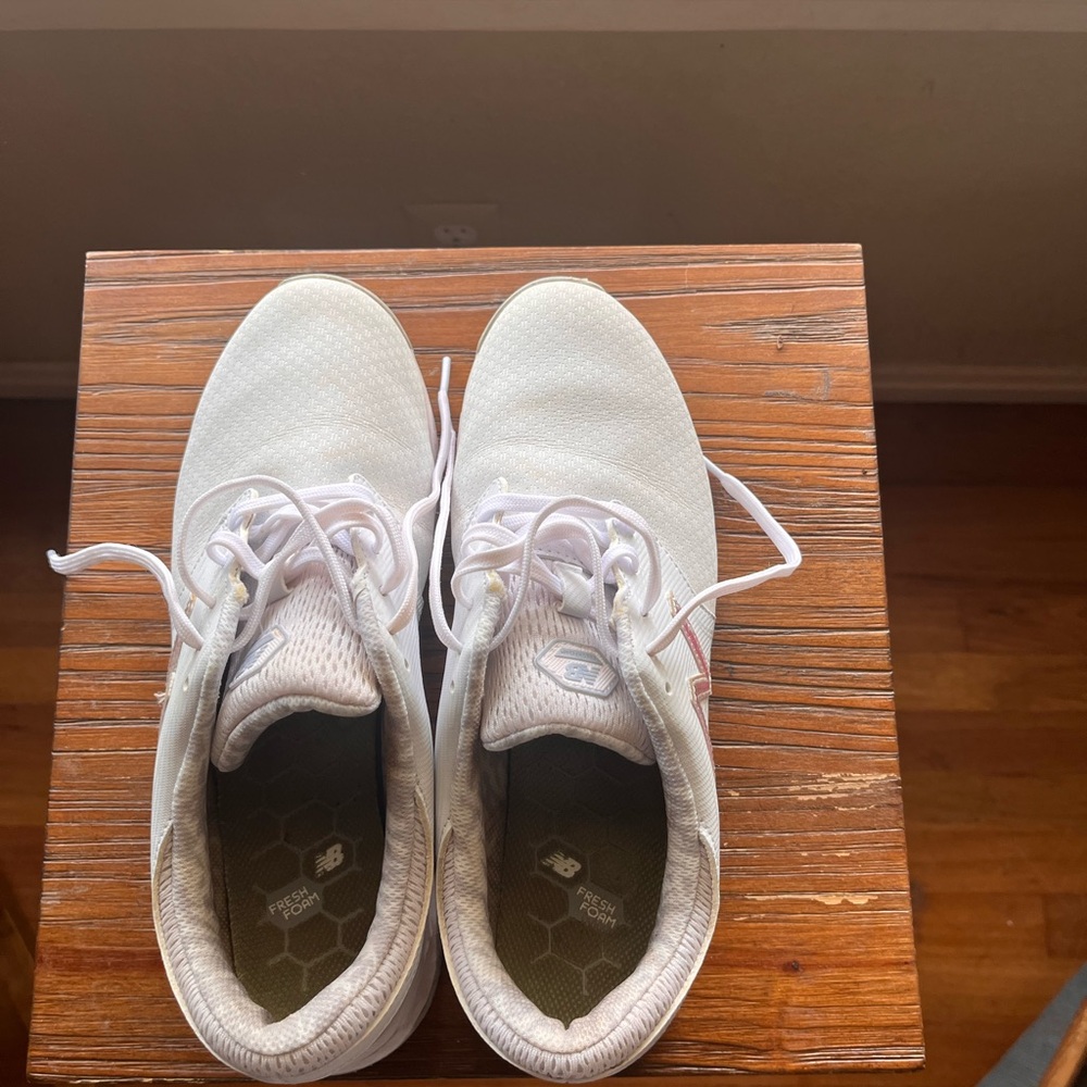 New Balance White Golf Shoes